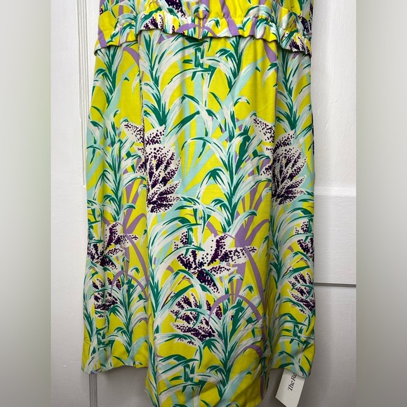 KATE SPADE Peter Pan Collar Floral Yellow and Purple Dress - Picture 6 of 15